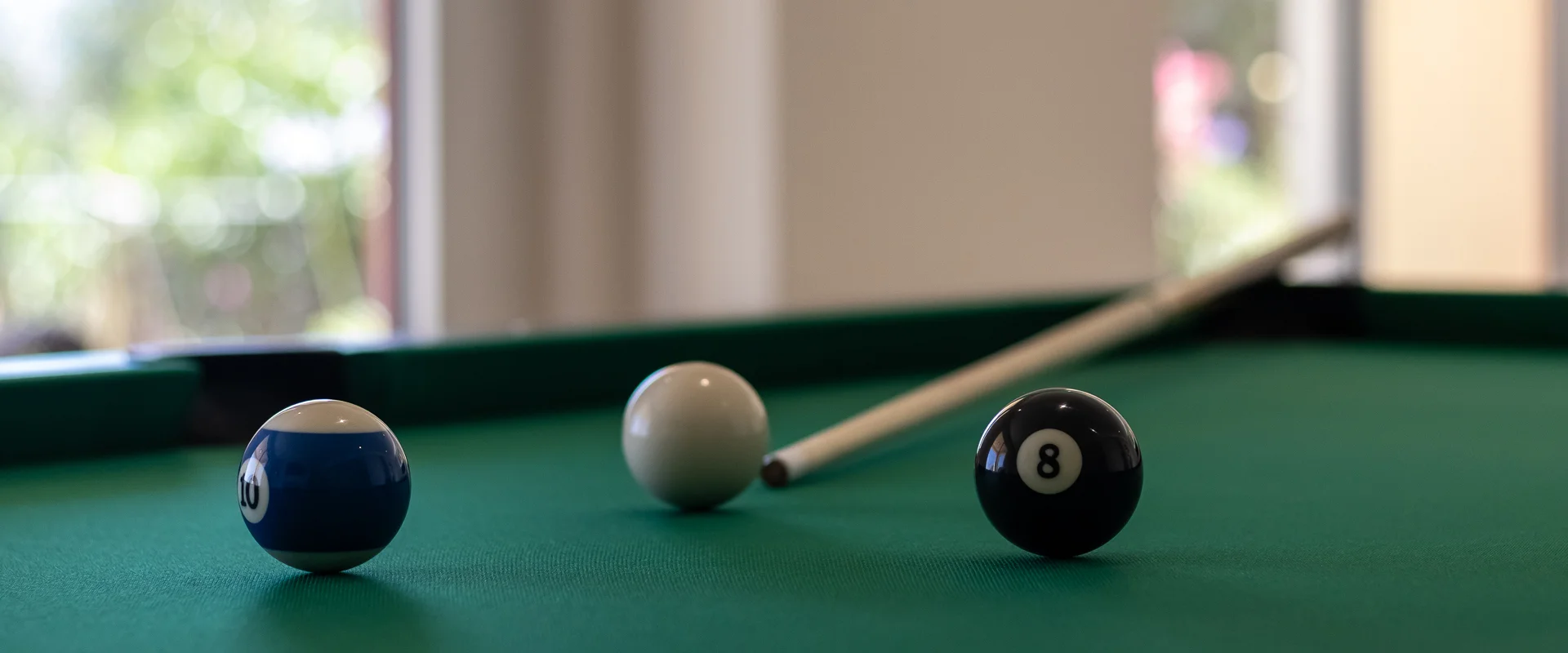 Snooker table at Villa Amaranta