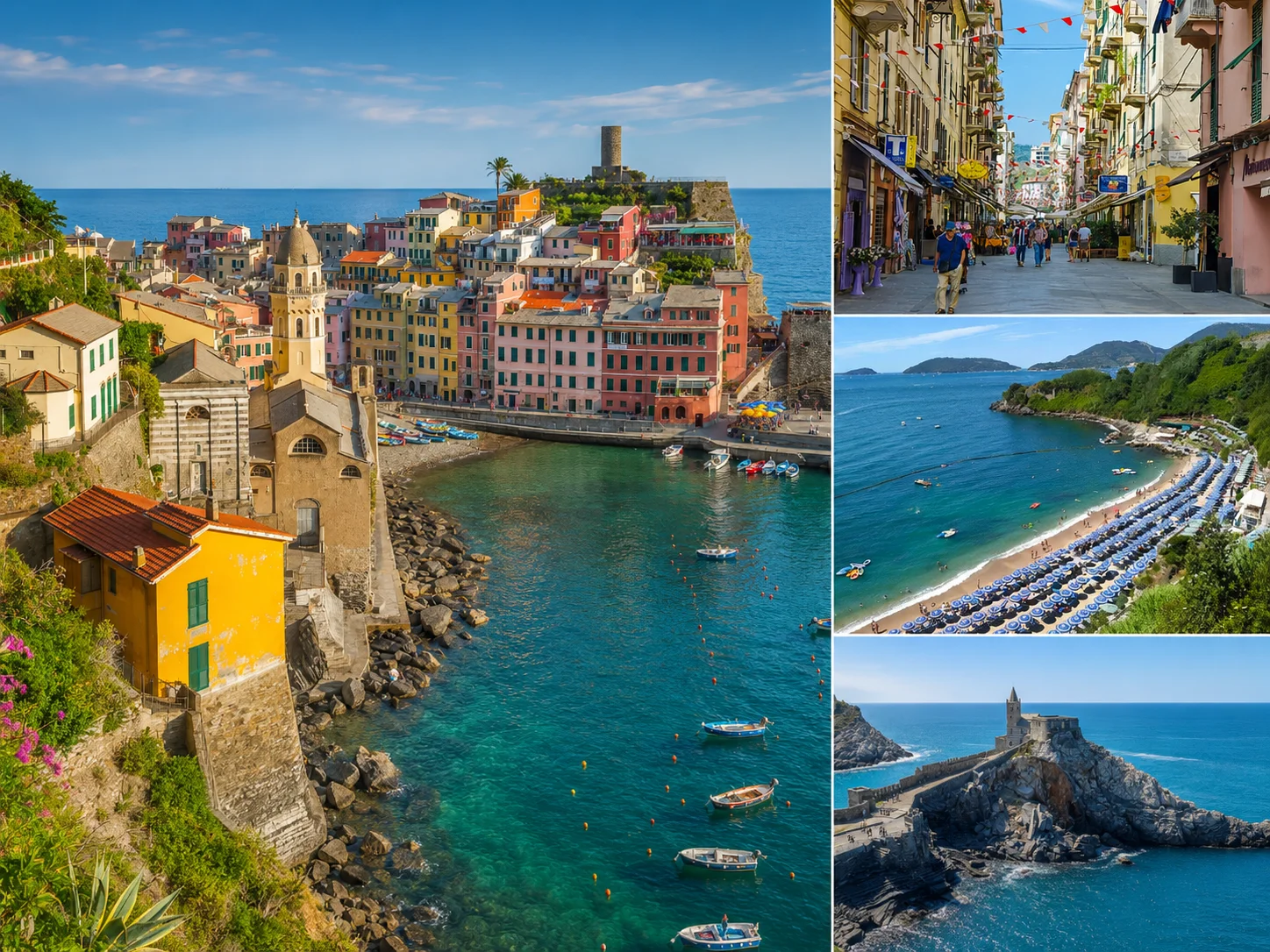Cinque Terre, Portovenere and Ligurian coast near Villa Amaranta — villa to rent in Liguria