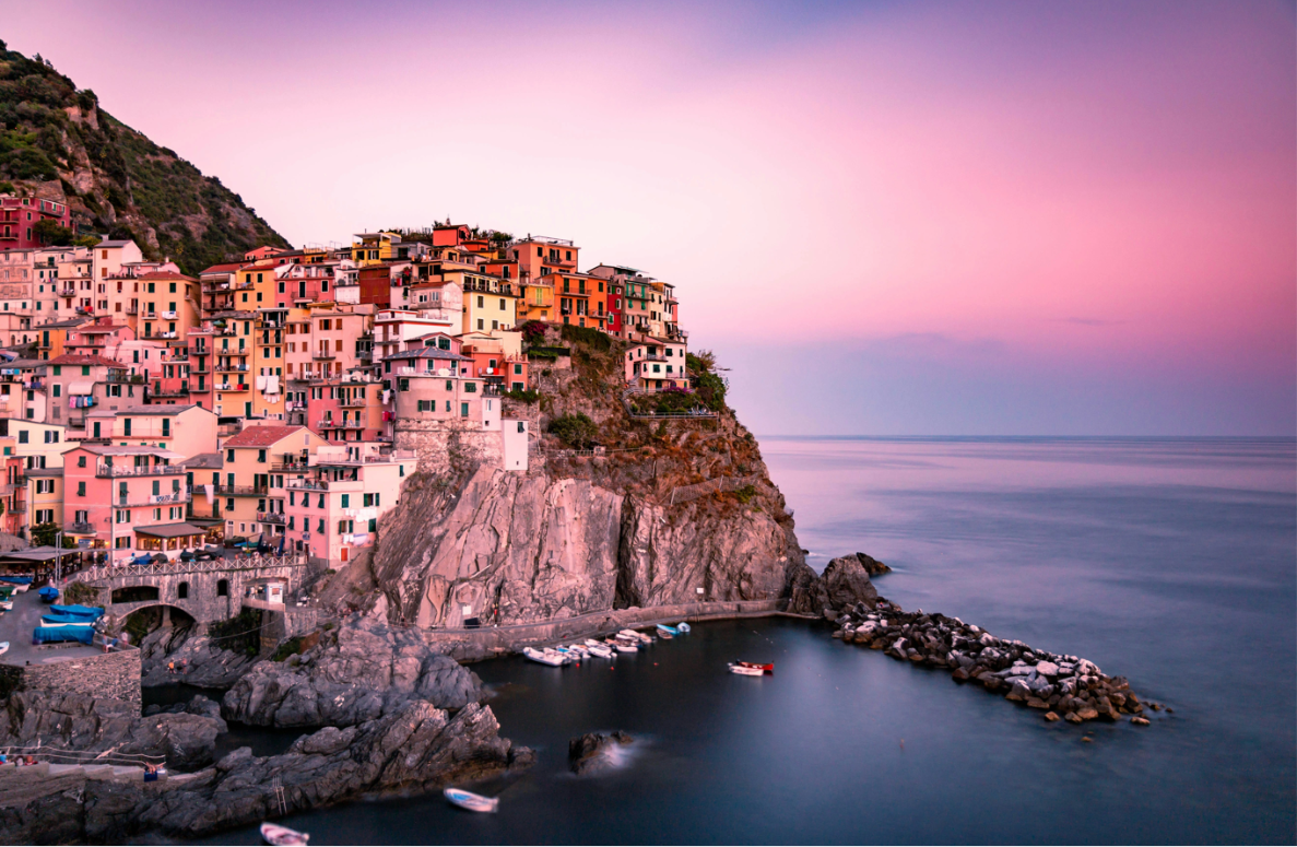 Manarola at sunset Cinque Terre