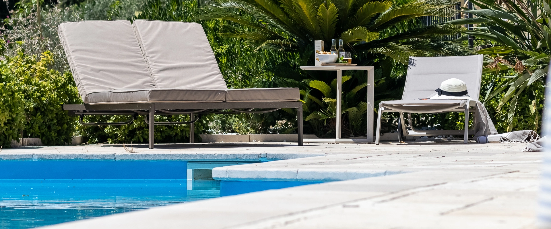 Villa pool terrace at Villa Amaranta near Cinque Terre Liguria