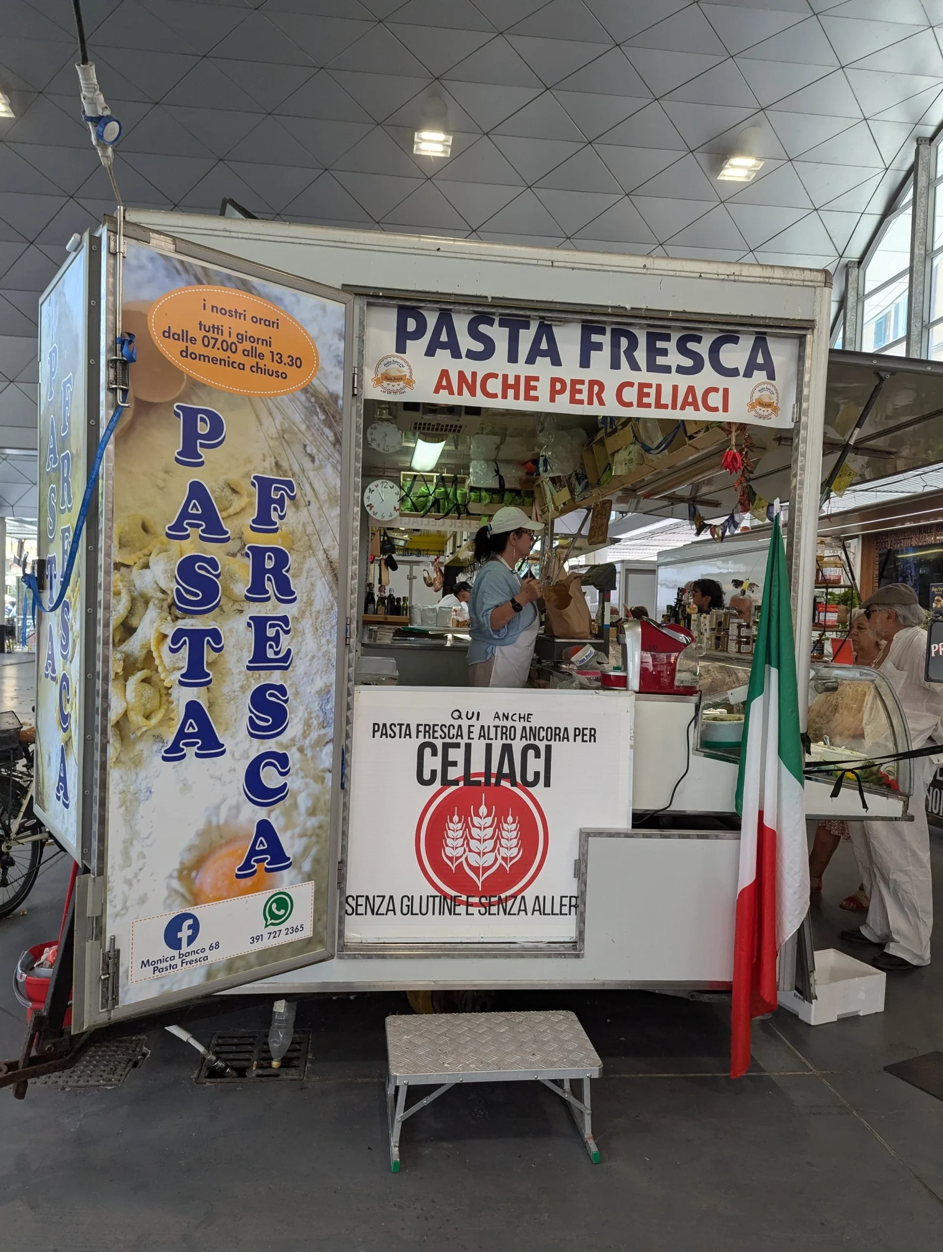 Fresh pasta shop in La Spezia