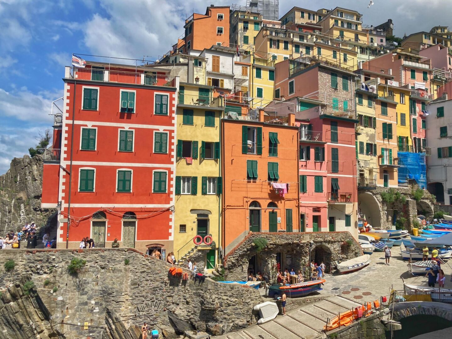 Riomaggiore in Cinque Terre from La Spezia