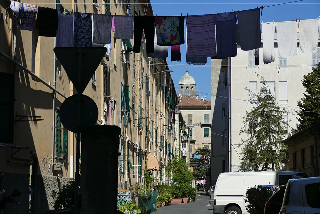 La Spezia historic streets and local architecture
