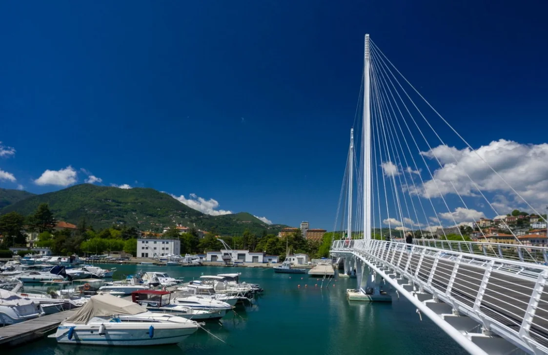 La Spezia harbour and waterfront in Liguria Italy